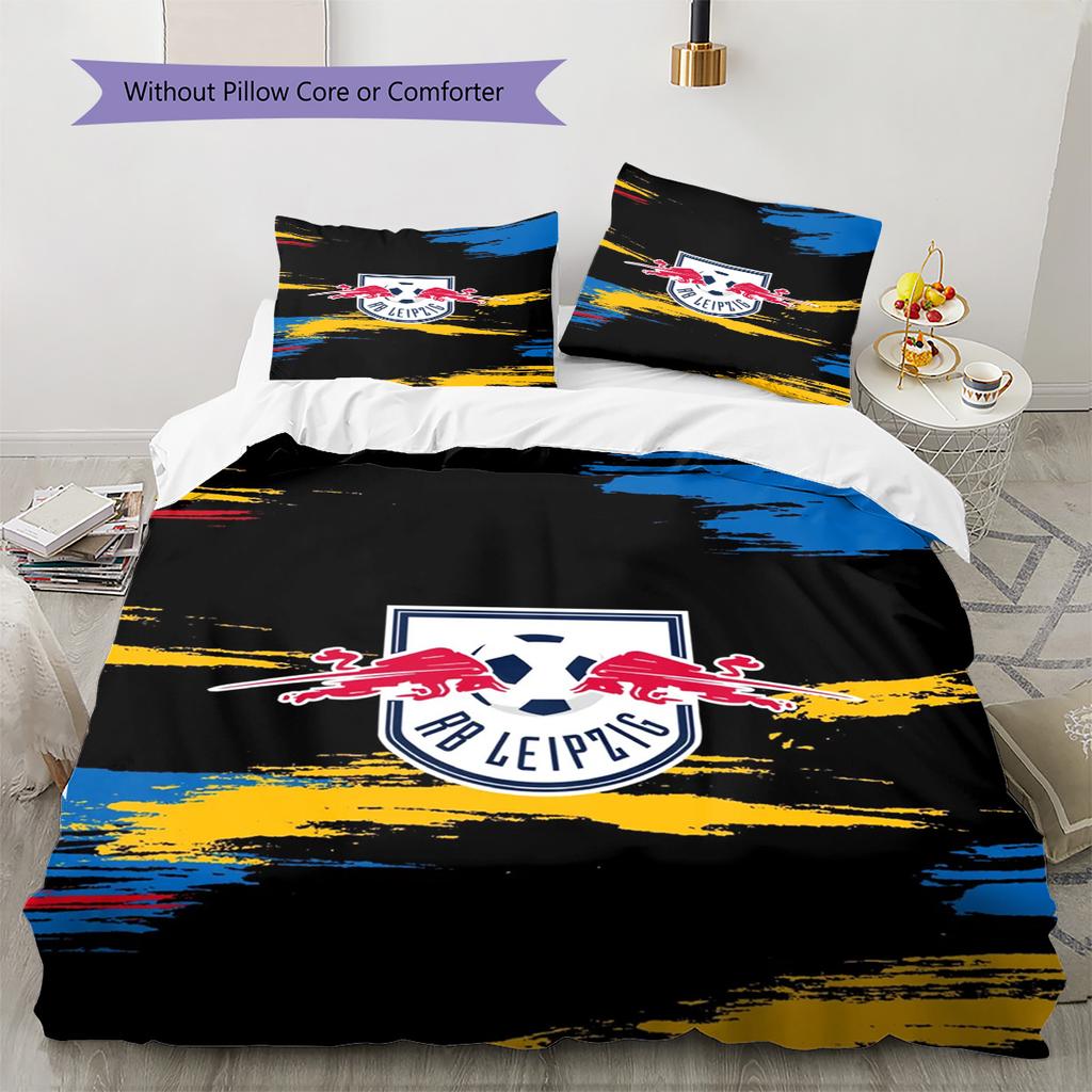 RB Leipzig Pattern Bedding Set Quilt Cover Pillowcase Home Decor Gift (1 * duvet cover + 2 * pillowcase, without core)