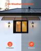 Awnings for Door Entrance, 38 X 117 In, Exterior Front Door Window Awnings with Drainage & ABS Bracket, Rain Snow Sun Protection, Overhang