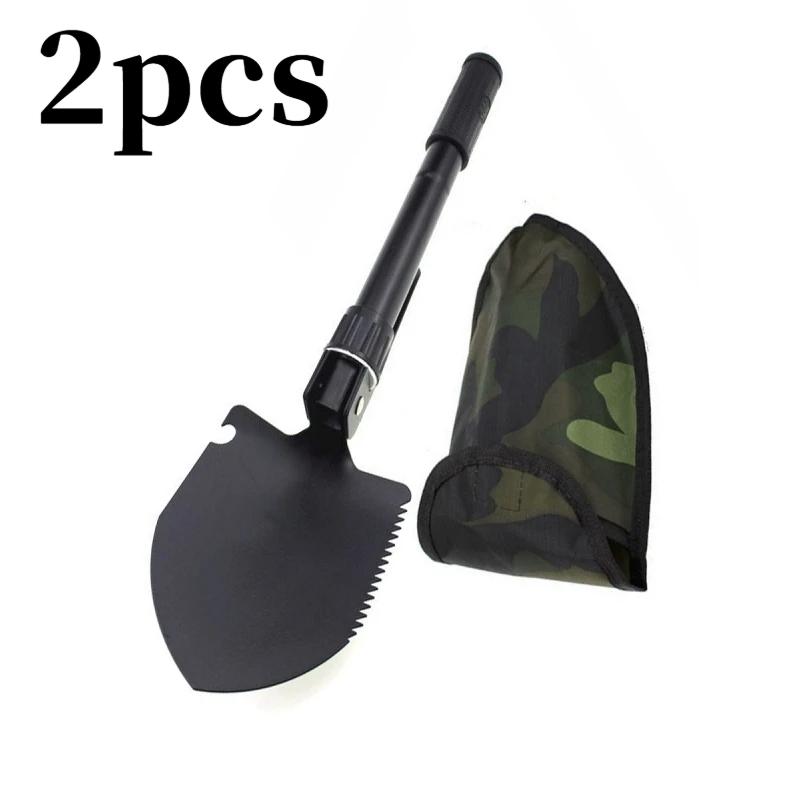 Outdoor Camping Shovel Outdoor Rescue Multi-Function Three In One Folding Multipurpose Shovel Outdoor Camping Equipment Tools