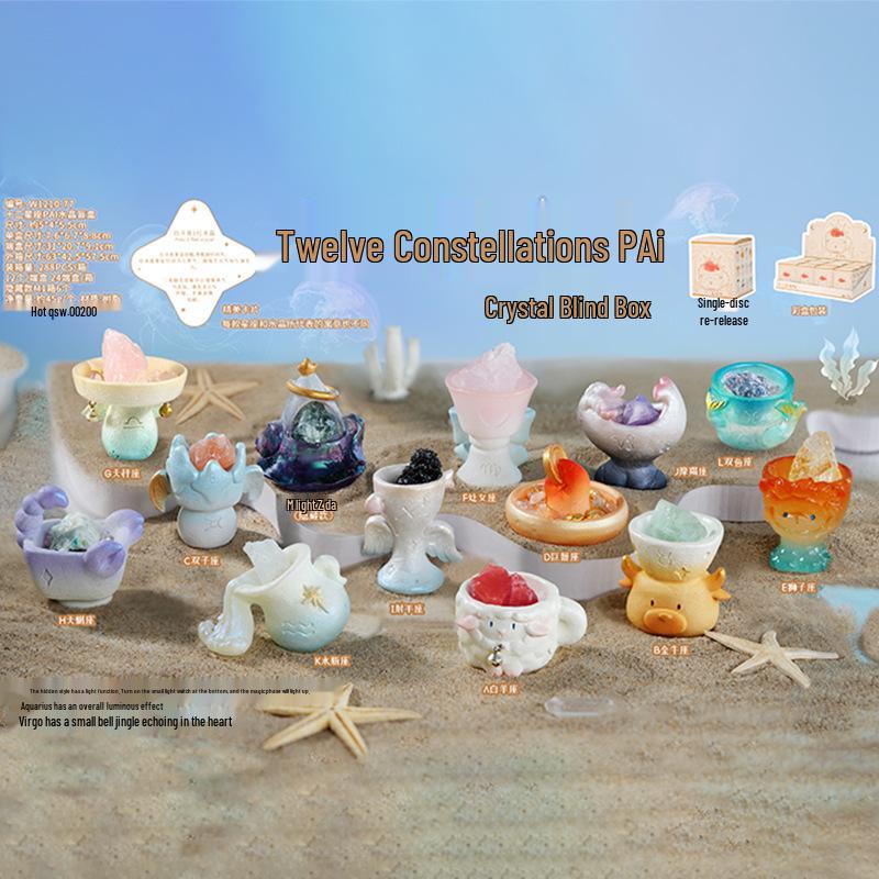 Creative Cute Cartoon Cat Emotion Blind Box Resin Desk Figurine Gift