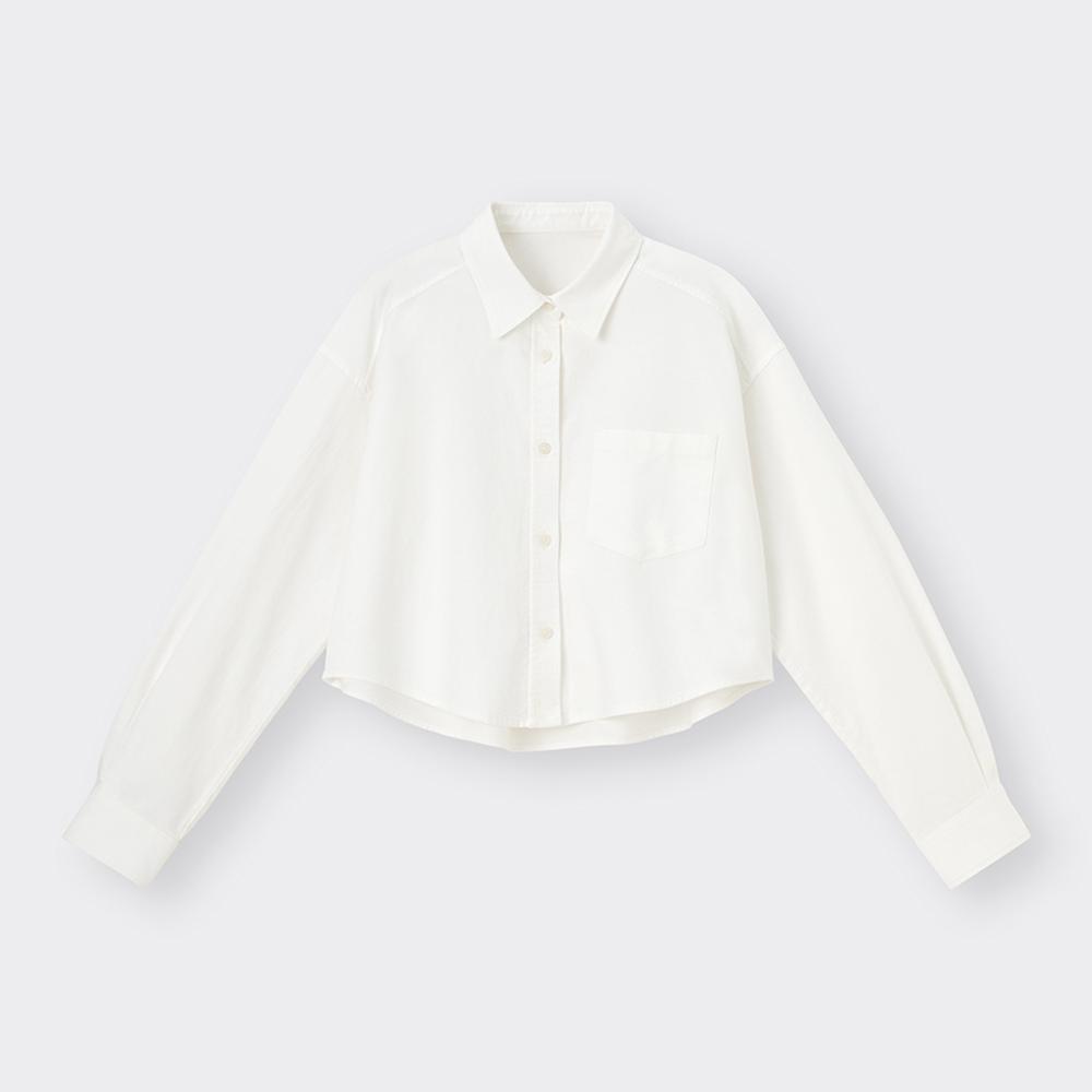 

GU by Uniqlo Oxford, короткая рубашка с длинным рукавом + ОС, версия для США