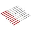 10Pcs Needle File Set Hardened Sturdy   Comfortable Handle Convenient Jewelry Files