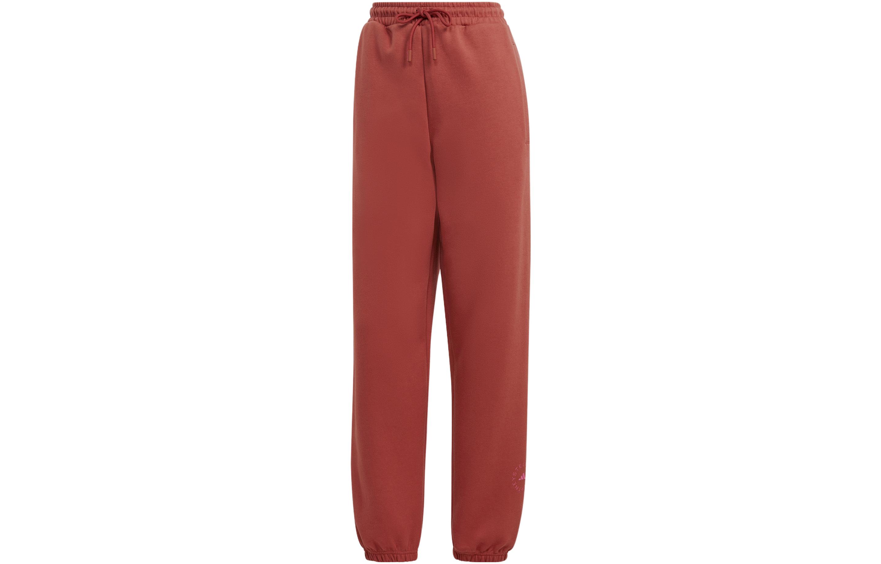 

Adidas Knitted Sweatpants Unisex Wild Tan Moderate Straight Fit Pants IB9030 XS