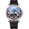 AILANG Top Luxury Brand Men Sport Waterproof Automatic Mechanical Watches Luminous Skeleton Men's Watch Silicone Strap Reloj