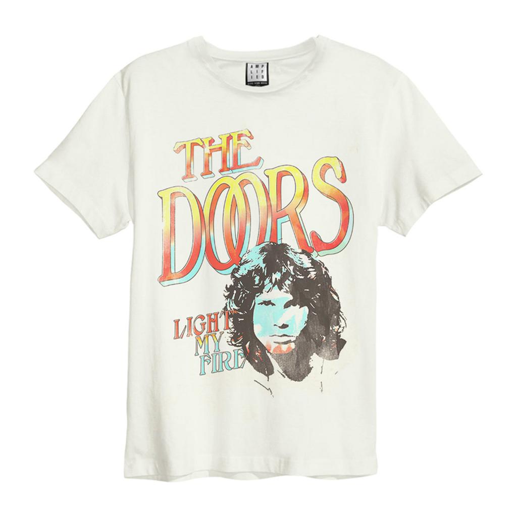 Amplified Unisex Adult Light My Fire The Doors Vintage T-Shirt