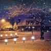 Solar Light Circular Ball LED Light Courtyard Garden Outdoor Solar Light