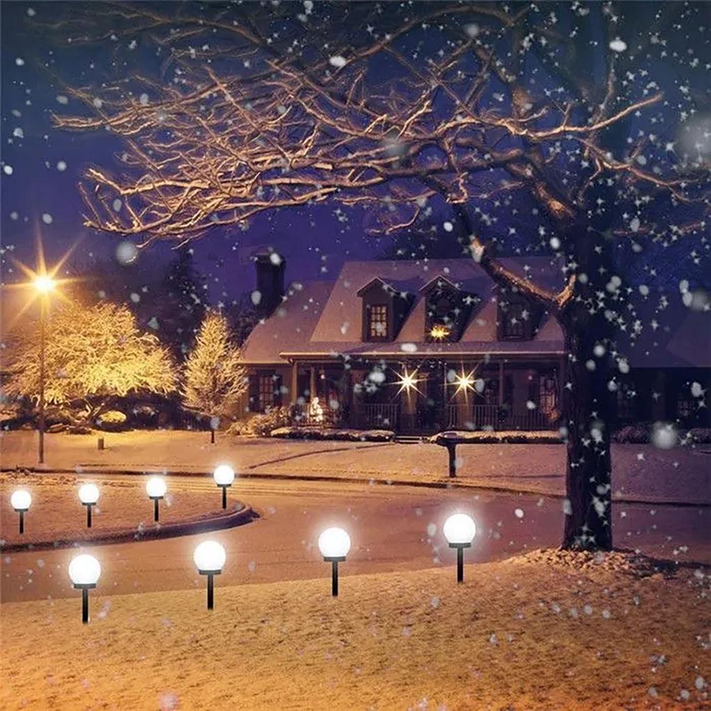 Solar Light Circular Ball LED Light Courtyard Garden Outdoor Solar Light