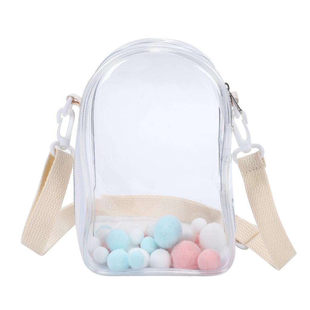 Harugio Plush Pouch Shoulder Plush Chibi Plush Plush Oshikatsu Oshi Plush Clear Carrying Transparent Ita Ita Chibi Plush Cute Bag, Pouch, Pouch,