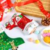 Santa Claus Candy Cookies Packaging Stockings Standing Pouch Gift Wrapping Christmas Socks Bags
