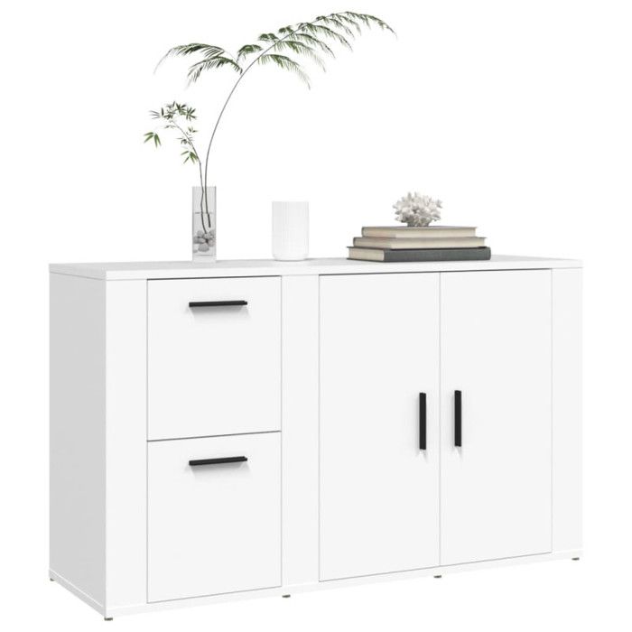 820996 vidaXL Buffet White 100x33x59.5 Cm Engineered Wood