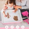 Glow-in-the-Dark Sand Art Kit for Kids, 7-Color Adjustable LED Light Box, Creative Drawing Toy, 40x28x9cm