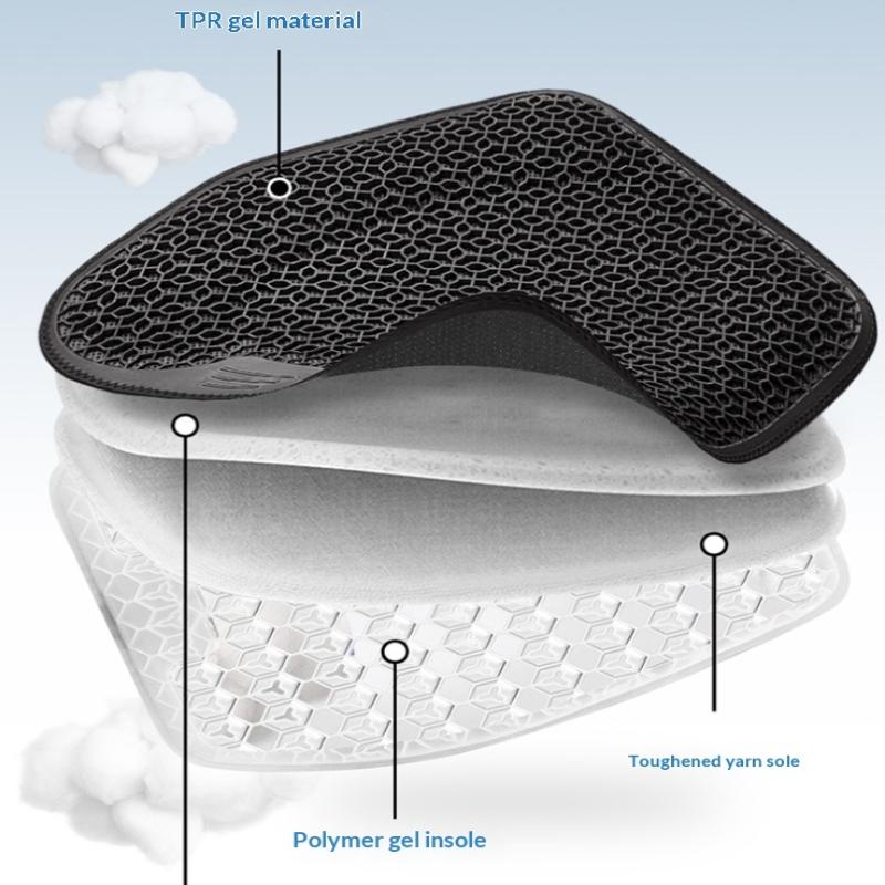Gel Cushion Breathable, Soft And Easy To Clean Provides Comfortable Support Elastic Gel Car Seat Cushion