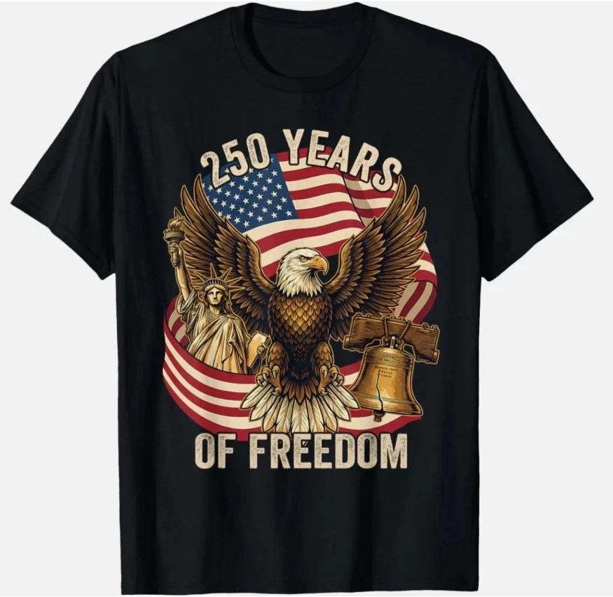 250 Years American 1776-2026 250th Birthday 250th USA T shirt XL