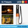 LED Mini Flashlight with 5 Lighting Modes Multifunctional Torch Lamp USB Rechargeable Light Outdoor Waterproof Camping Lantern