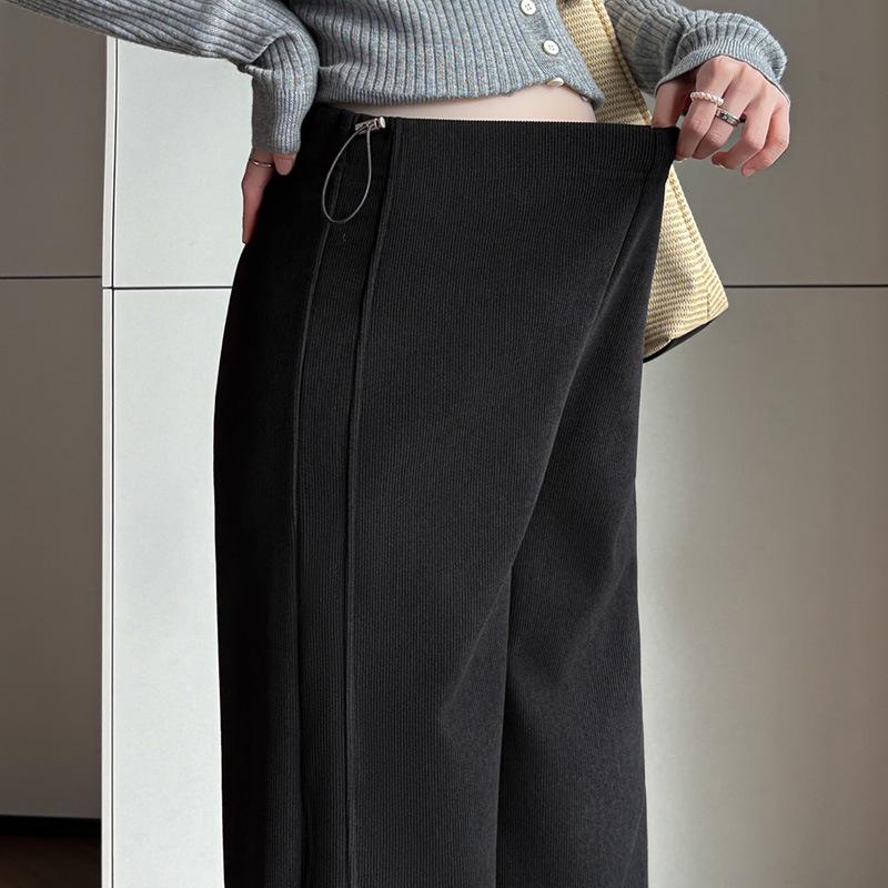 

2025 Spring/Autumn Thickened 3D Cut Maternity Pants - Slimming, Versatile, Postpartum Wear 2XL чорний