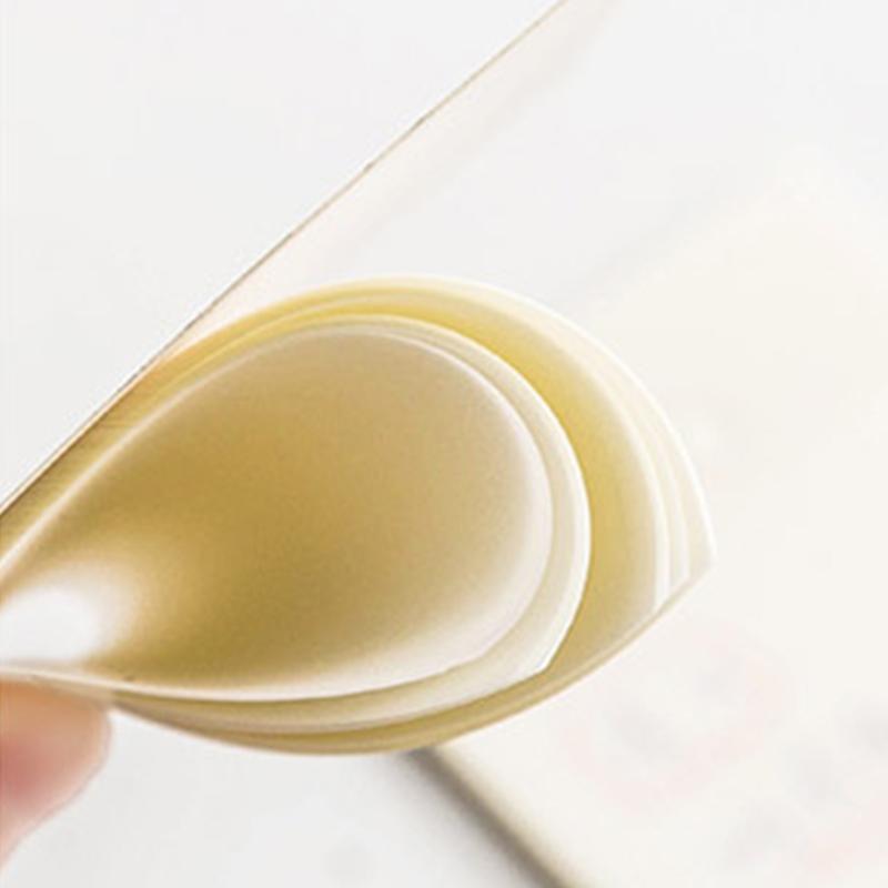 Transparent Sticky Notes 50 Sheets 3x3in Waterproof Strong Stickiness Clear Sticky Notes for Office