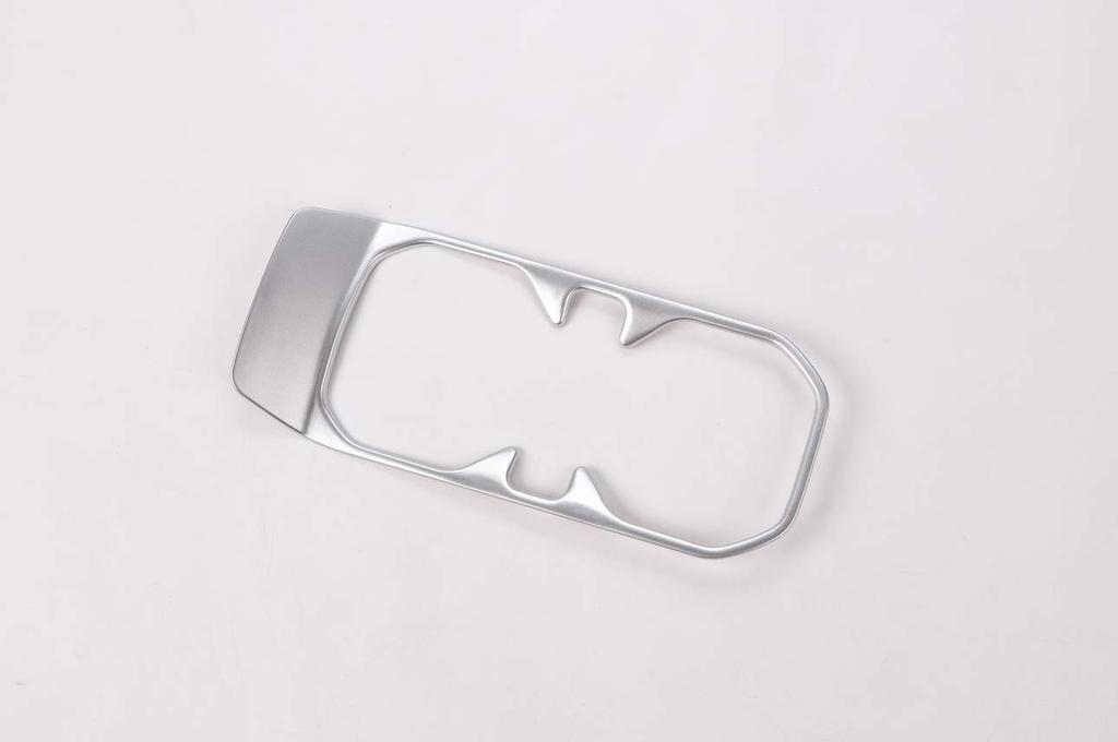 Compatible with Jeep Wrangler JL 2018+, Front Water Cup Trim Frame, Drink Holder Decorative Frame, JL Accessory, Stylish ABS Silver