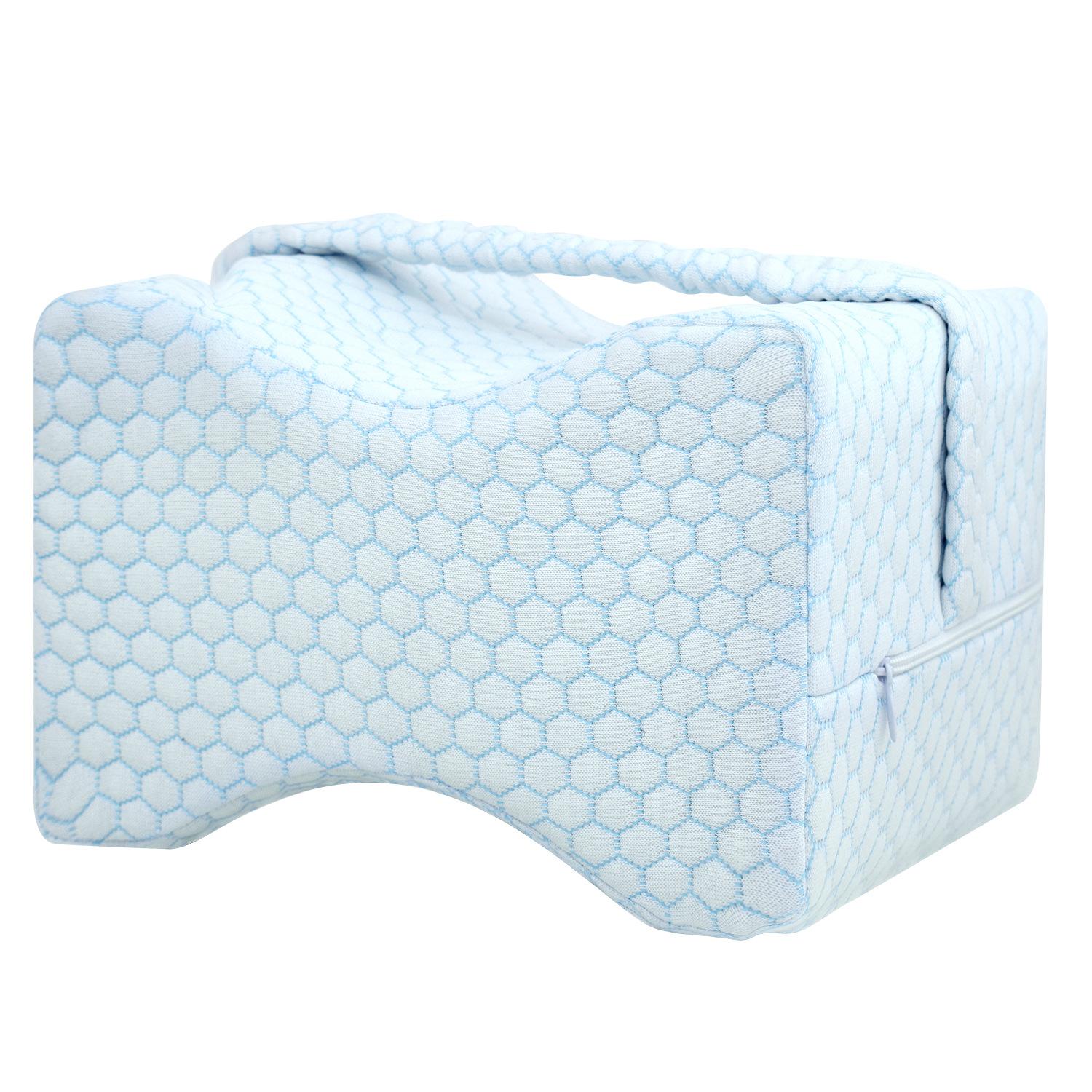 

Knee Pillow for Side Sleepers with Straps, Soft Memory Foam Leg & Knee Pillow for Hip Pain, Back Pain, Knee Support Pillow 24x20x15cm