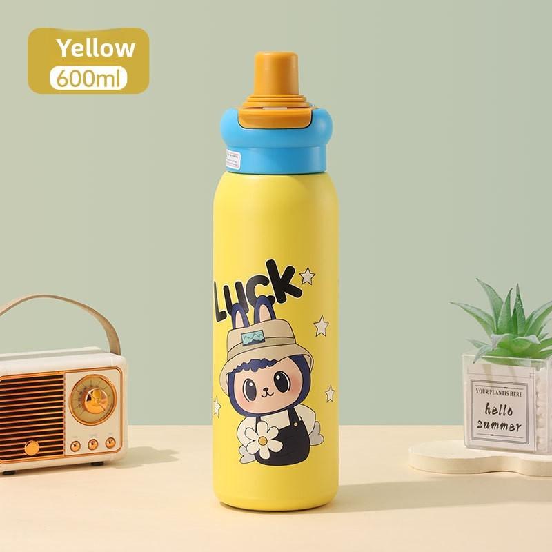 Thermos Bottle Minimalist With Portable Handle For School And Commuting