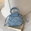 Single Shoulder Woven Bag Spring and Summer Creative Niche Design Portable Small Cloth Bag String Oblique Span Small Bag Bag Women