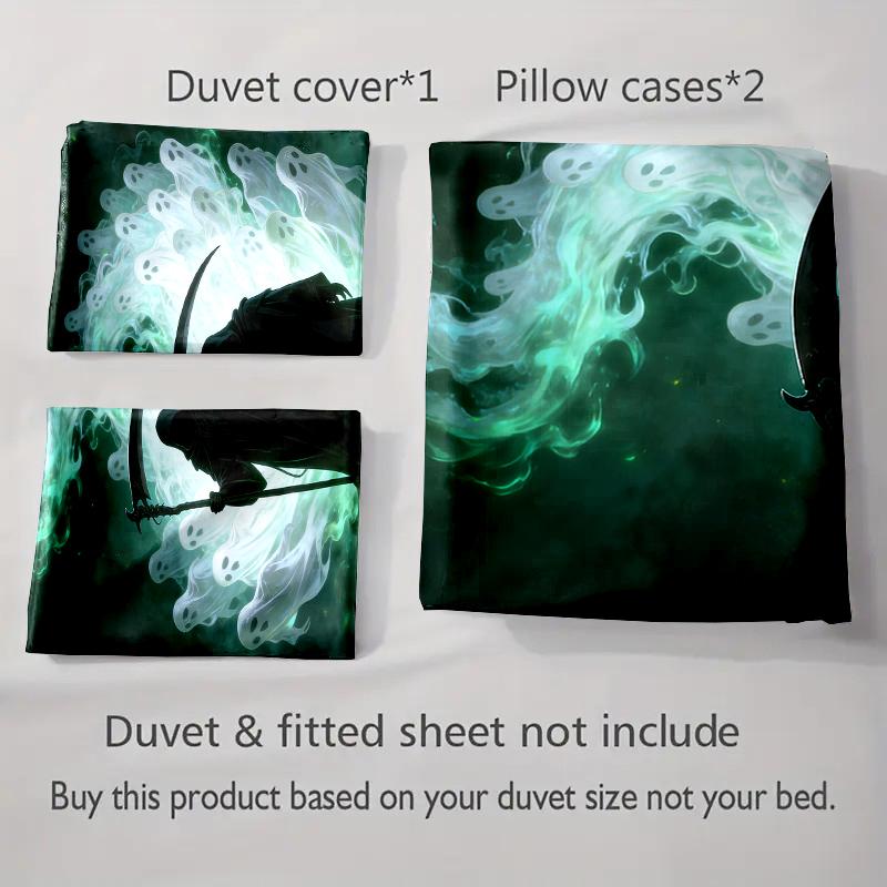 Dark, Ghostly, Silhouette Bedding Duvet Cover Sets Duvet Covers Pillowcases Gifts (1 * Duvet Cover 2 * Pillowcases, Without Duvet Insert)