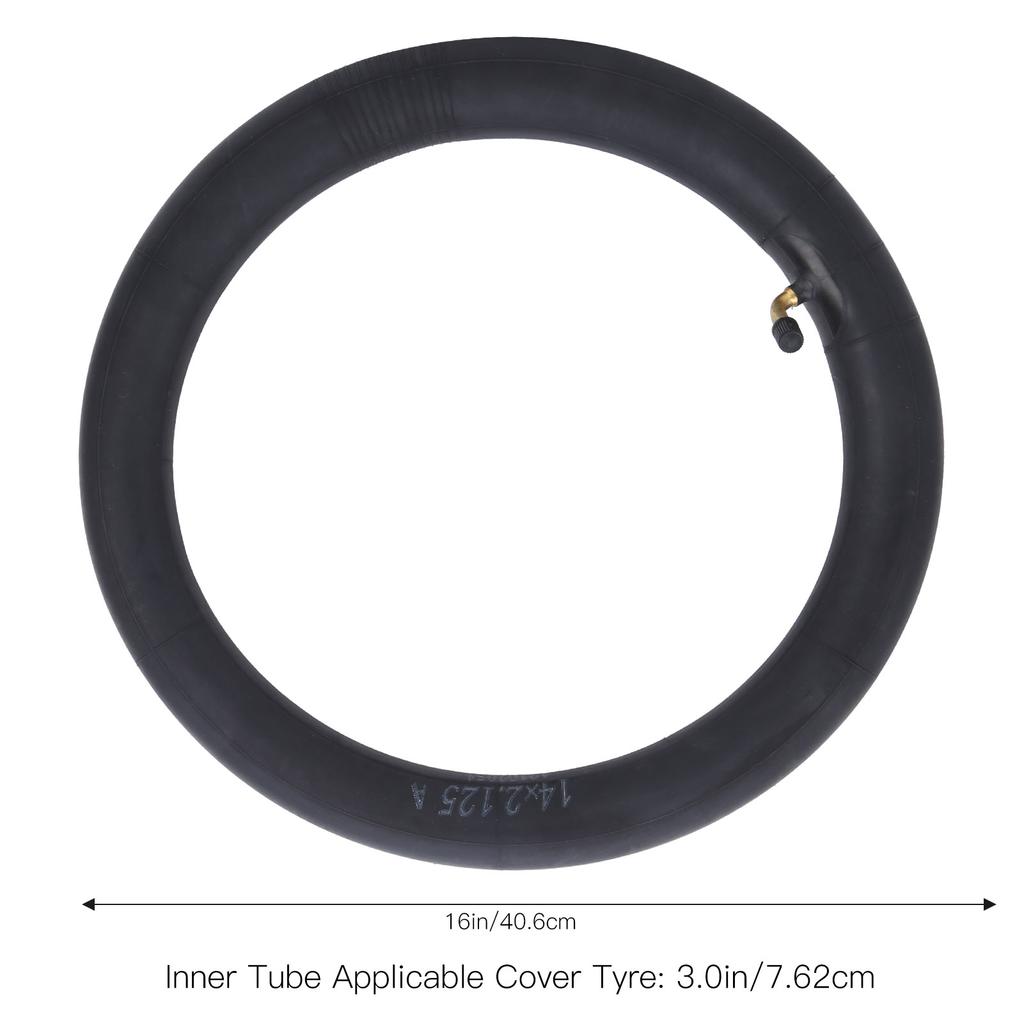 Fahrradschlauch Butylkautschuk Reifen mit gebogenem Ventil für Faltrad Butylkautschuk Innenschlauch Reifen Schlauch
