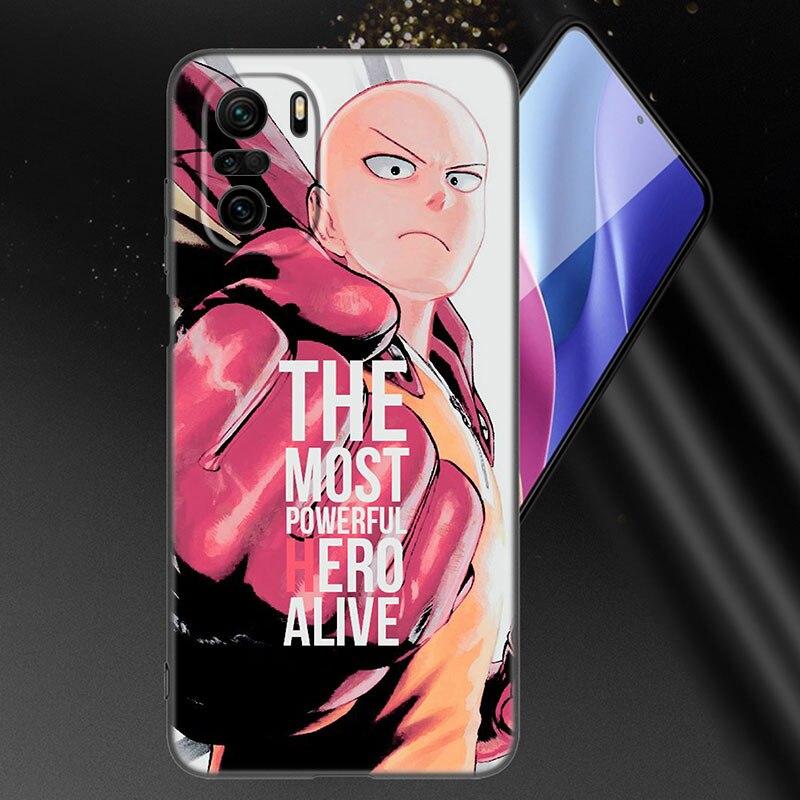 Anime One-Punch Man Phone Case For Xiaomi Mi POCO X3 NFC GT M4 M3 12 11T 10T Pro A3 11 Lite NE 5G 12X 11i F3 Soft Black Cover