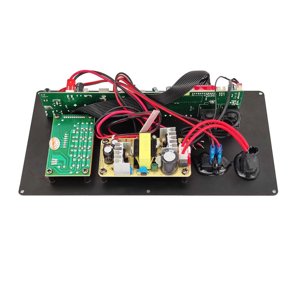 12V 100W Amplifier Board Square Dance Speaker Amplifier Support Bluetooth AUX TF-Card U-Disk Recording 6-12Inch Speaker