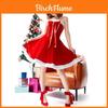 Weihnachtskostüm Rotes Hängeohr-Kaninchenkleid Für Feiertagsparty Damen