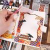 Multi-layer Washi Tape 8 Rolls Halloween Tape, Spooky Bat Witch Cat Pattern Decorative Set for Junk Journaling Supplies, Scrapbooking, DIY