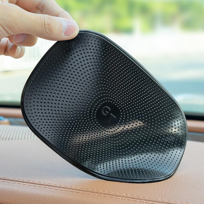 Non-Slip Car Dashboard Mat  Heat Resistant Sticky Anti Slip Pad for Cell Phone Sunglasses and Perfume Black Universal Dashboard