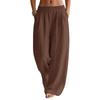 Women's Casual And Fashionable Color Loose Pants With Pocketes