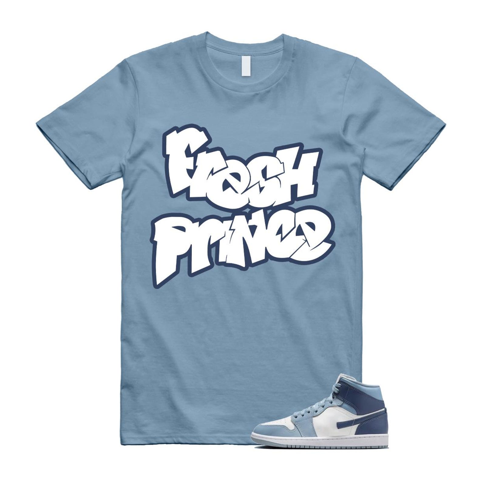 1 Diffused Blue Grey White Mid T Shirt Match FP 3XL