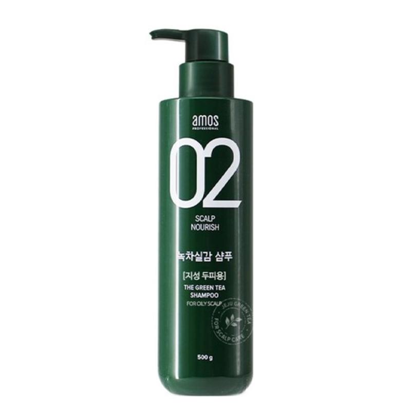 AMOS Professional Green Tea Real Revitalizing Shampoo 500g
