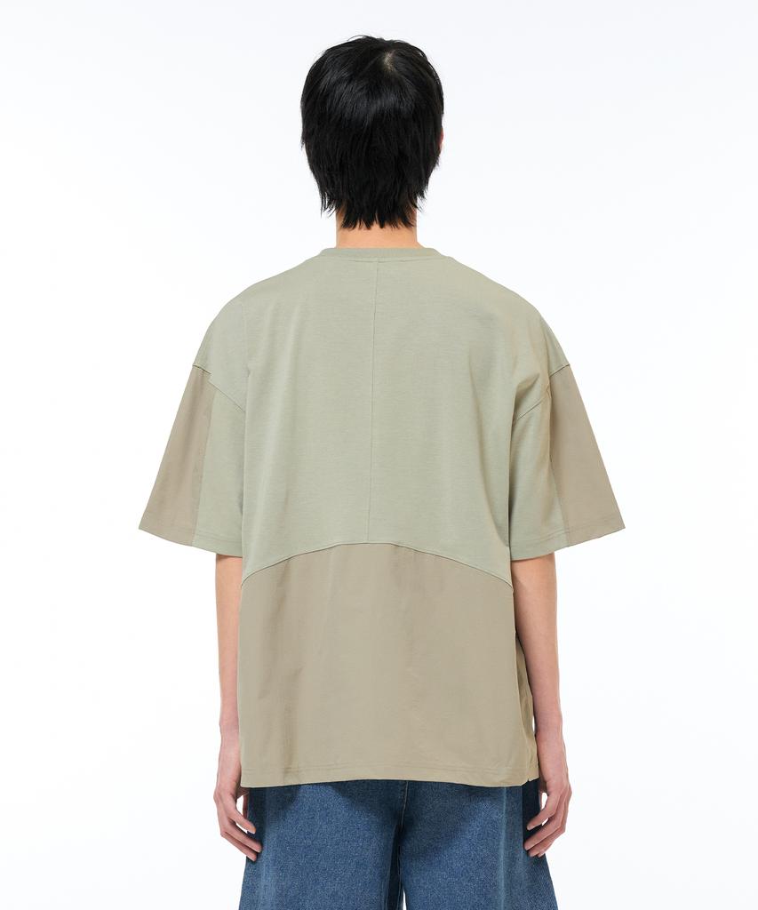 ZENSAI Halfway Woven Mix T-Shirt