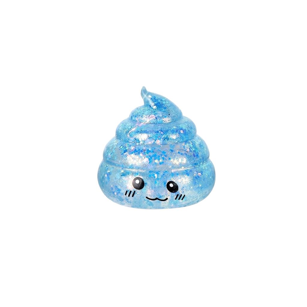 Novelty Squishy Poo Stress Ball Squishies Toys Glitter Funny Stretch Squeeze Fidget Toys For Kids Adults Fool'S Day Prank Gift
