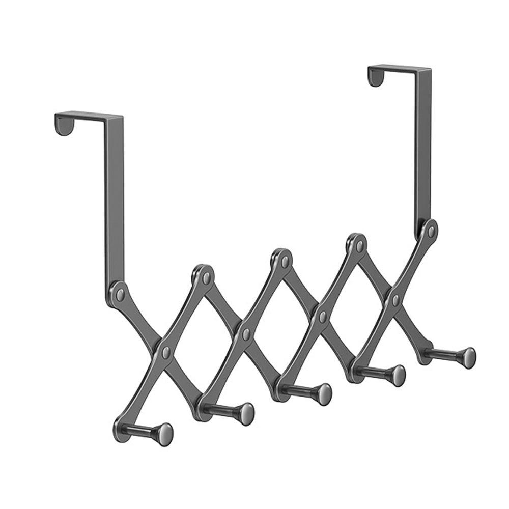 No-Punch Clothes Coat Hooks Carbon Steel Clothing Hangers Door Hooks Hanger  Kitchen Supplies