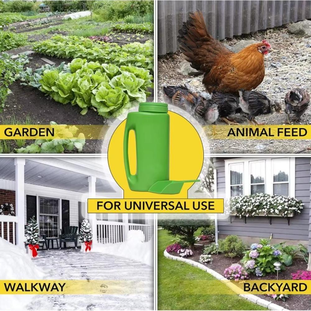 Up To 70 Oz Hand Spreader Shaker ABS Fertilizer Spreaders New Seed Spreader for Grass Salt De-Icer