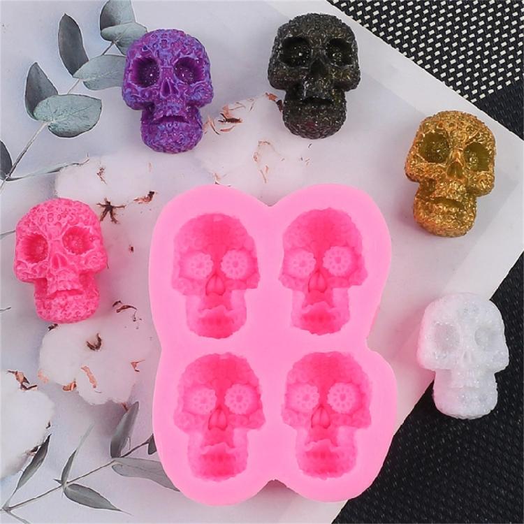 Silicone Baking Molds Detailed Skull Shaped Cake Moulds DIY Chocolate Mould