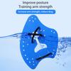 1 Pair Swimming Hand Paddle with Silicone Strap Holes Professional Kids Adults Beginner