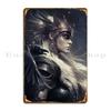 The Valkyrie Of Odin Metal Sign Plaques Create Printed Living Room Pub Cinema Tin Sign Poster