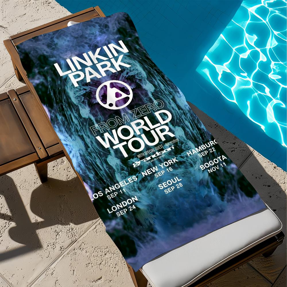 Asciugamano Rock Band Palestra Doccia Campeggio Asciugatura Rapida Sportivo Grande Asciugamani da Spiaggia Morbido Piscina Da P-Park Zero L-Linkin Regalo Per Viaggio