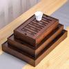 Bamboo Dry Bubble Tea Tray with Water Storage