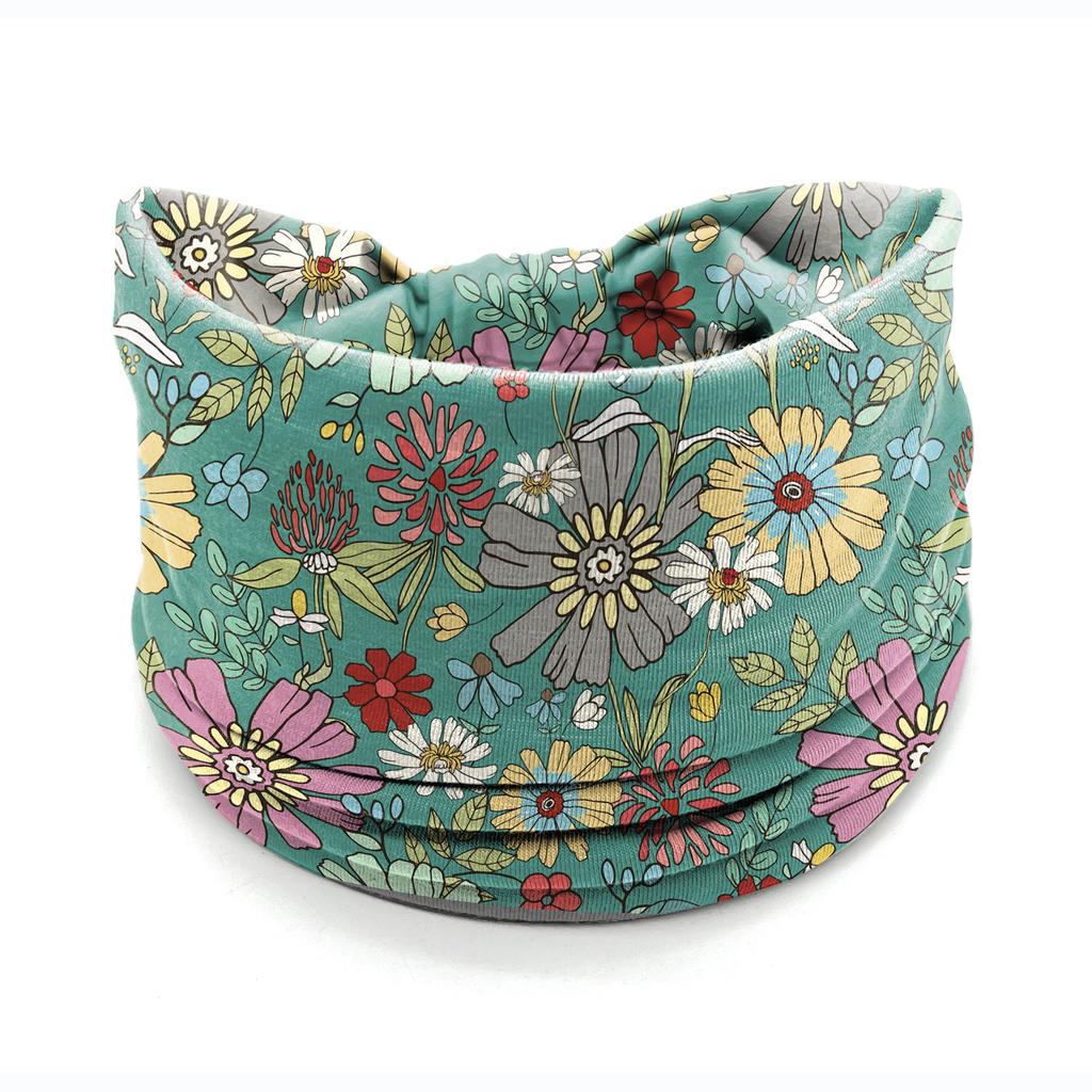 European American Women's Hair Band African Print Pattern Wide Edge Elastic Knot Sports Yoga Headband Women's Headwear Hair