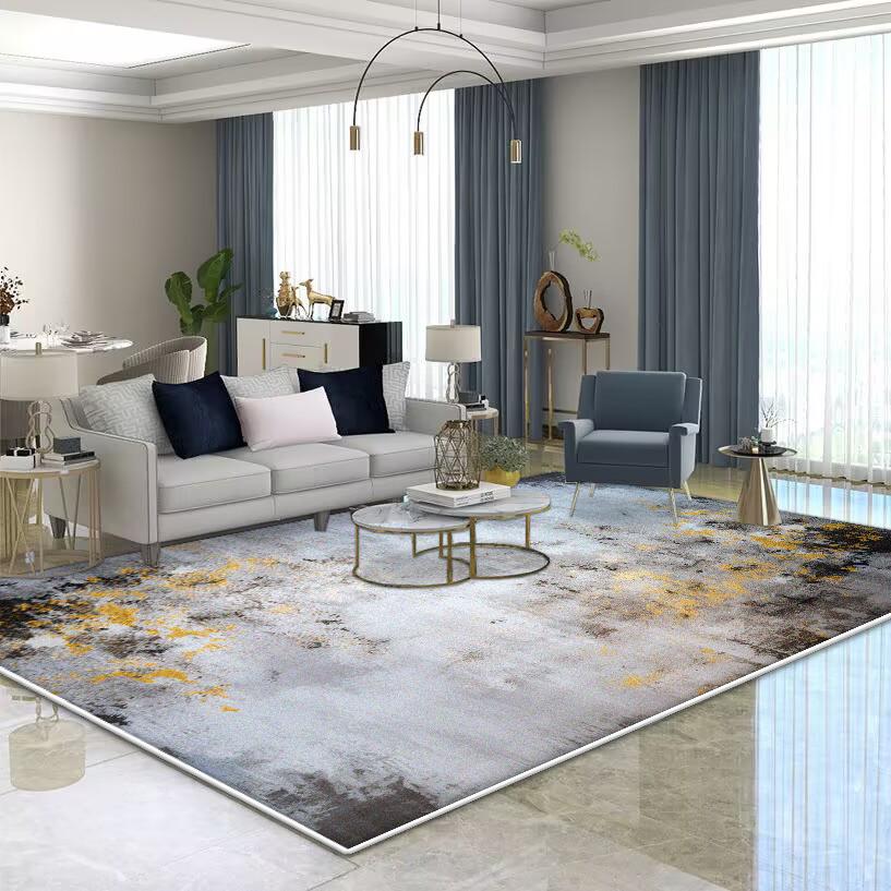 Modern Abstract Living Room Decoration Carpet Large Area Soft Lounge Rug Nordic Rugs for Bedroom Washable Anti-slip Floor Mat