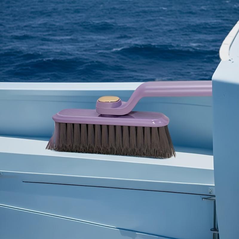 1Pc 360-Degree Rotating Crevice Cleaning Brush with Tweezers for Bathroom Tile Grout, Kitchen Countertop Cleaner Tool , Wall and Tile Baseboard Brush