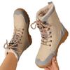 Fashion Women Flats Ankle Boots Short Plush Warm Cotton Shoes Winter Outdoor Casual Sneakers 2024 New Hiking Travel Snow Botas Mujer