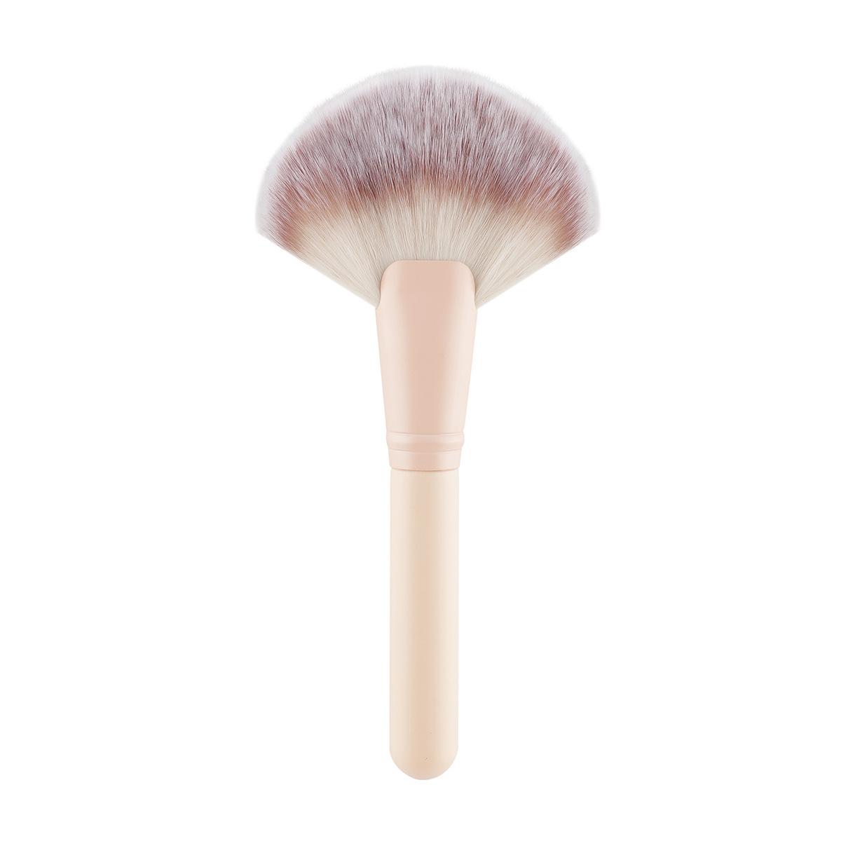 New Single Large Fan Brush Skin Tone Complex Paint Blush Brush Setting Loose Powder Brush Highlight Brush Multifunctional Beauty