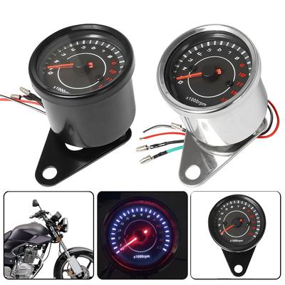 1000 U/min Universal Motorrad Drehzahlmesser LED-Bildschirm DC 12V Messgerät 13k Tachometer Motorradteile Für Honda/Yamaha/Suzuki