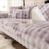 Super Soft Rabbit Velvet Teplý sametový polštář na pohovku Zimní zahušťovací masážní potah na pohovku Nový látkový ručník.